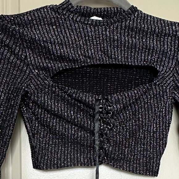 Bear Dance Shirt, M, Female, Black Sparkles - Picture 1 of 3
